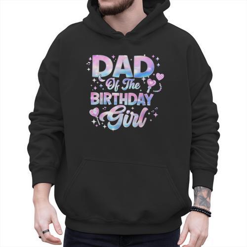 Dad Of The Birthday Girl Kpop Family Matching Party Men Hoodie - Father's Day Fun