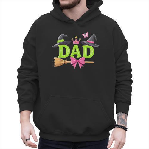 Dad Of The Birthday Girl Witch Family Party Decorations Men Hoodie - Father's Day Fun