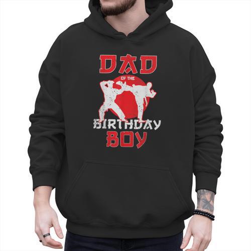 Dad Of The Birthday Karate Taekwondo Boy Martial Arts Men Hoodie - Father's Day Fun