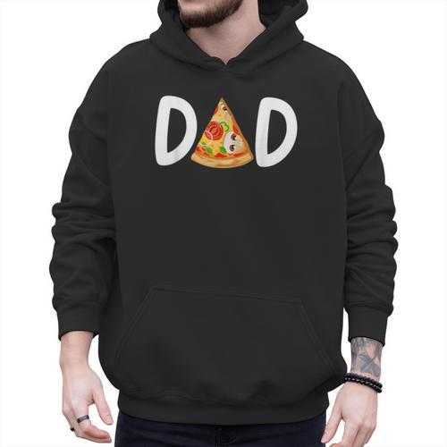 Dad Birthday Pizza 1st Birthday Pizza Family Matching Men Hoodie - Father's Day Fun