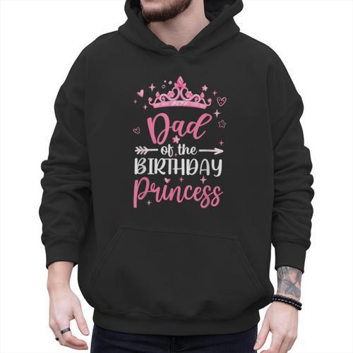 Dad Of The Birthday Princess Birthday Girl Kid Family Men Hoodie - Father's Day Fun