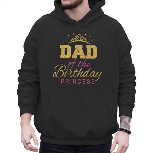 Dad Of The Birthday Princess Girls Party Small Men Hoodie - Father's Day Fun