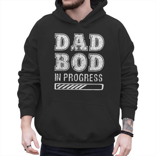 Dad Bod In Progress Men Hoodie - Father's Day Fun