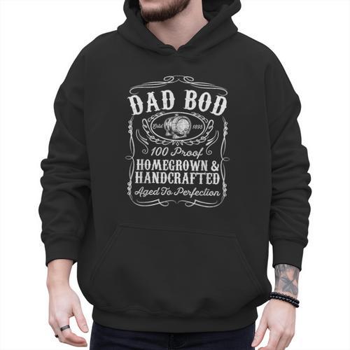 Dad BOD Whiskey Bourbon Lover For Dad Men Hoodie - Father's Day Fun