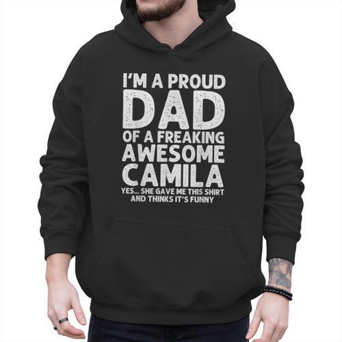 Dad Of CAMILA Father's Day Personalized Name Joke Men Hoodie - Father's Day Fun