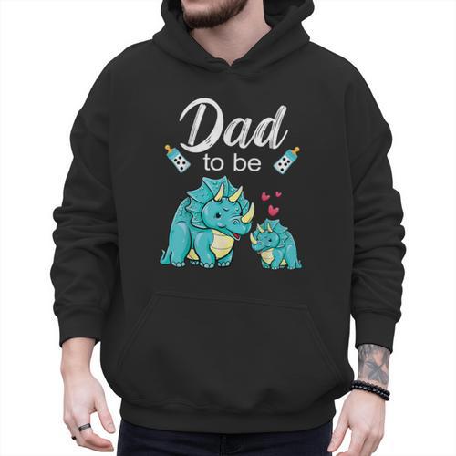 Dad To Be Dinosaur Baby Shower For Boy Men Hoodie - Father's Day Fun