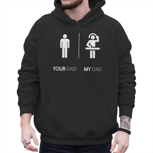 My Dad Is A DJ Disk Jockey DJ T-Shirt Men Hoodie - Father's Day Fun