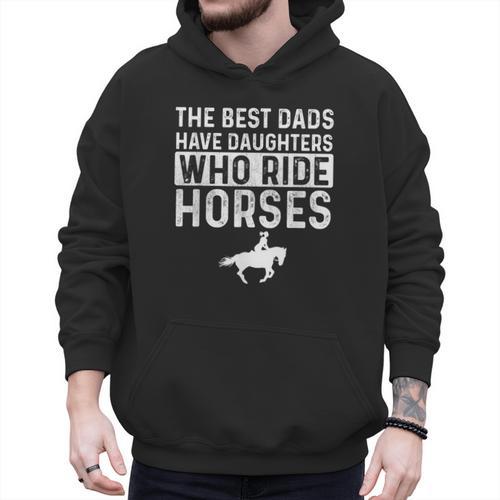 Dad Of Horse Lover Equestrian Horseback Rider Men Hoodie - Father's Day Fun