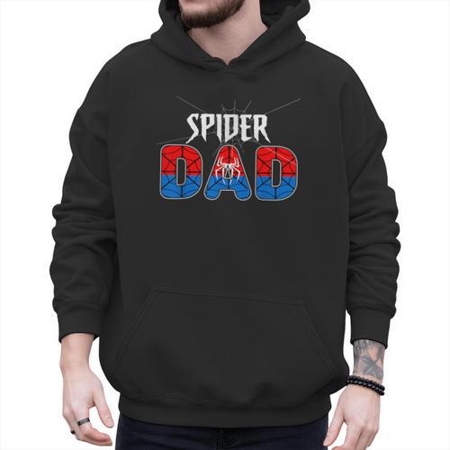 Dad And Mom Spider Family Matching Birthday Halloween Men Hoodie - Father's Day Fun