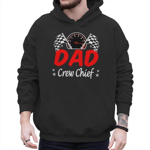 Dad Pit Crew Chief Racing Birthday Childs Party Fun Men Hoodie - Father's Day Fun