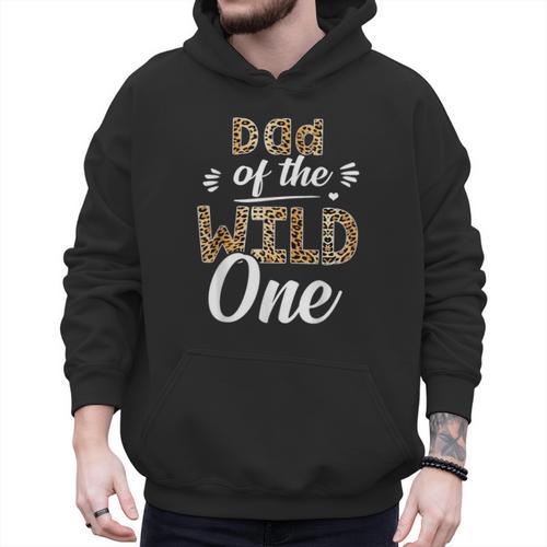 Dad Of The Wild One Zoo Themed 1st Birthday Party Men Hoodie - Father's Day Fun