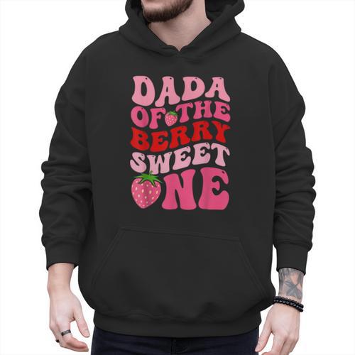 Dada Of The Berry Sweet One Strawberry First Birthday Men Hoodie - Father's Day Fun