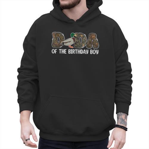 Dada Of The Birthday Boy One Lucky Duck 1st Birthday Family Men Hoodie - Father's Day Fun