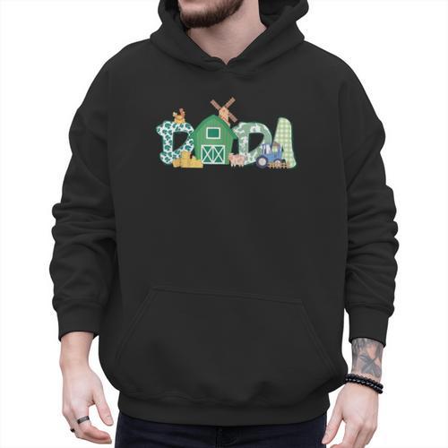 Dada Farm Animal Birthday Family Matching Party Dad Father Men Hoodie - Father's Day Fun