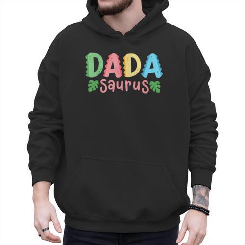 Dada Saurus Kids Dinosaur Birthday Party Family Matching Men Hoodie - Father's Day Fun