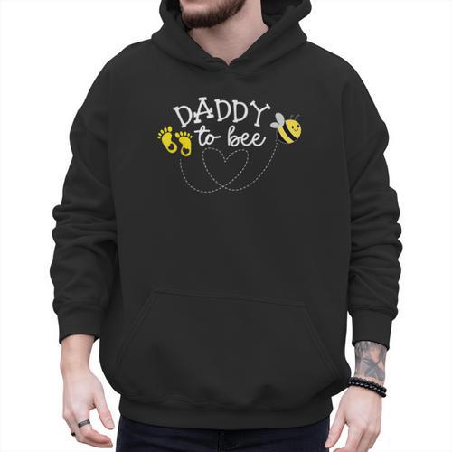 Daddy To Bee Pregnancy Announcement Baby Shower Men Hoodie - Father's Day Fun