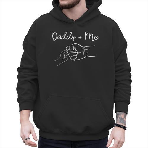 Daddy And Me Best Dad Ever Fist Bump Father's Day Small Men Hoodie - Father's Day Fun