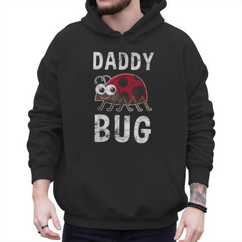Daddy Bug Ladybug Lover Cute Dad Small Men Hoodie - Father's Day Fun