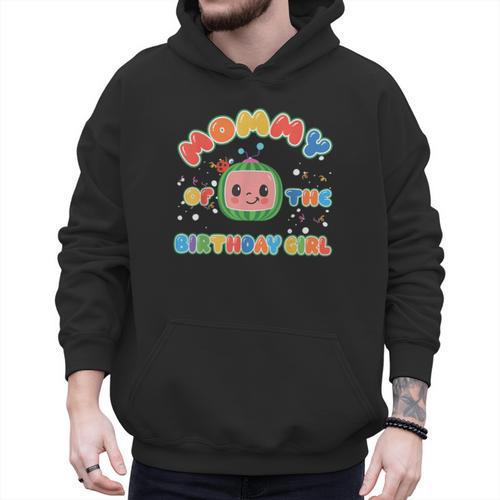 Daddy Mommy Of The Birthday Girl Melon Family Matching Men Hoodie - Father's Day Fun