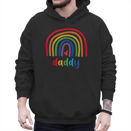Daddy Rainbow For Women Men Family Matching Birthday Men Hoodie - Father's Day Fun