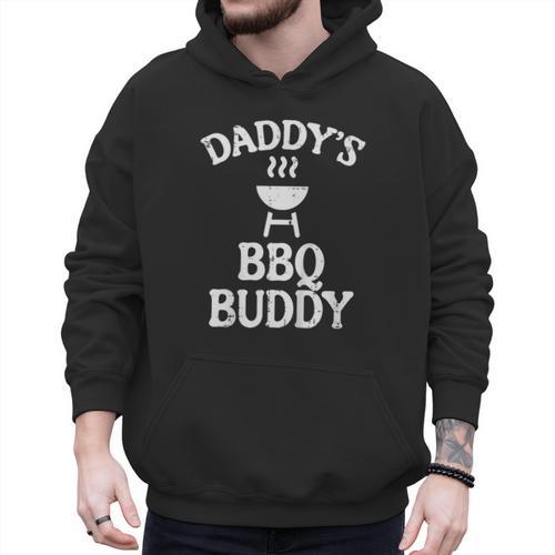 Daddys BBQ Buddy Cute Barbecue Family Match Boys Girls Kids Men Hoodie - Father's Day Fun