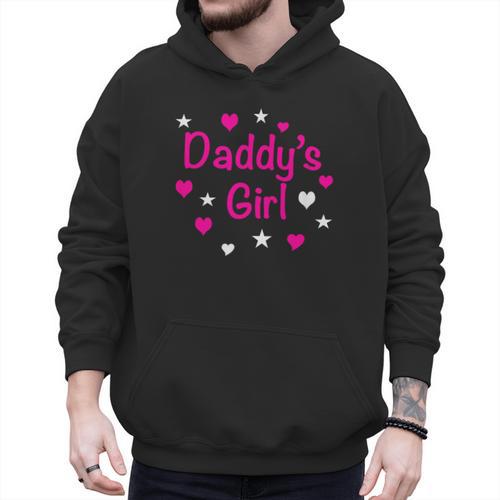 Daddy's Girl Shirt With Pink Lettering Men Hoodie - Father's Day Fun