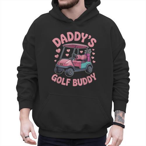 Daddy's Golf Buddy Cute Family Golfer Sport Fan Tee Matching Men Hoodie - Father's Day Fun