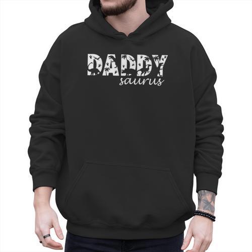 Daddysaurus T Rex Dinosaur Daddy Saurus Dad Family Matching Men Hoodie - Father's Day Fun