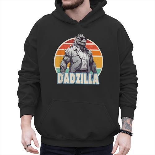 Dadzilla The Rad Dad Kaiju Vibes Men Hoodie - Father's Day Fun