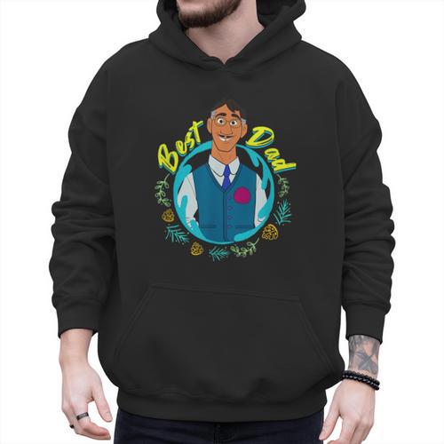 Disney Encanto Agustin Madrigal Best Dad Portrait Small Men Hoodie - Father's Day Fun