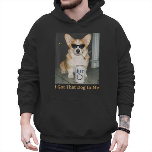 I Got That Dog In Me Corgi Dog Meme For Corgi Mom Dad Men Hoodie - Father's Day Fun