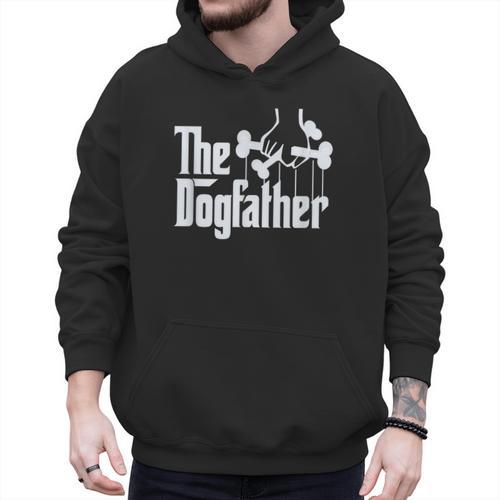 The Dogfather Dog Dad Dog Lover Men Hoodie - Father's Day Fun