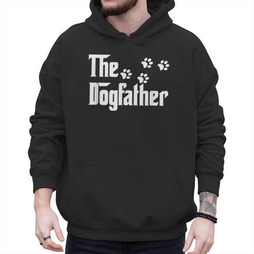 The Dogfather T Shirt Dad Dog Lover Men Hoodie - Father's Day Fun