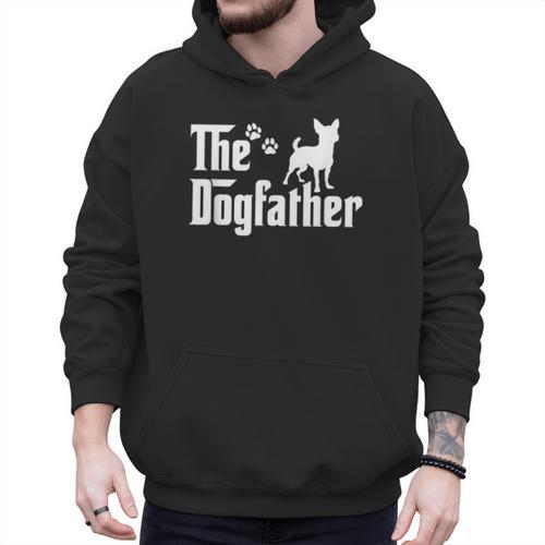 The Dogfather Tee Dad Dog Lover Chihuahua Men Hoodie - Father's Day Fun