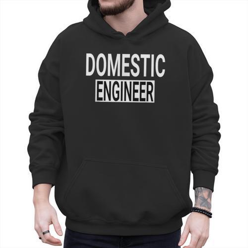 Domestic Engineer House Husband Stay At Home Dad Uniform Men Hoodie - Father's Day Fun