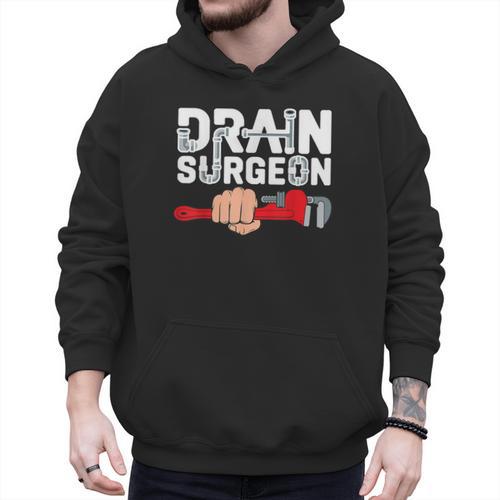 Drain Surgeon Plumber Job Professional Dad Men Men Hoodie - Father's Day Fun