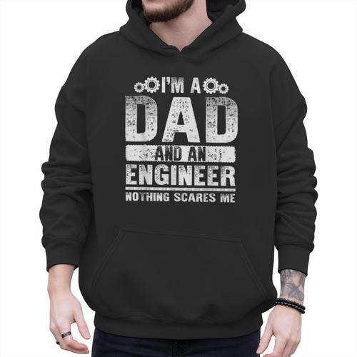 Engineer Dad Art For Men Father Day Engineering Lovers Men Hoodie - Father's Day Fun