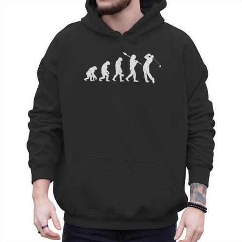 Evolution Of Golfer Dad Grandpa Golfing Lover Golf Player Men Hoodie - Father's Day Fun
