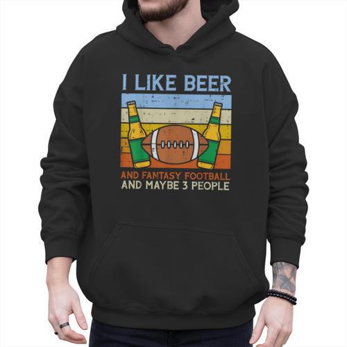 I Like Fantasy Football 3 People Draft Party Dad Men Men Hoodie - Father's Day Fun