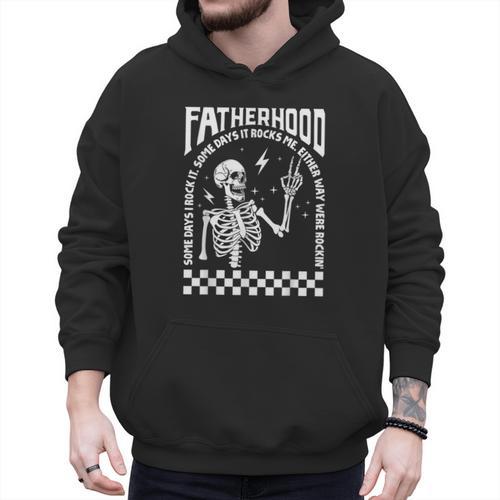 Fatherhood Dad Tour Some Days I Rock It Happy Father's Day Men Hoodie - Father's Day Fun