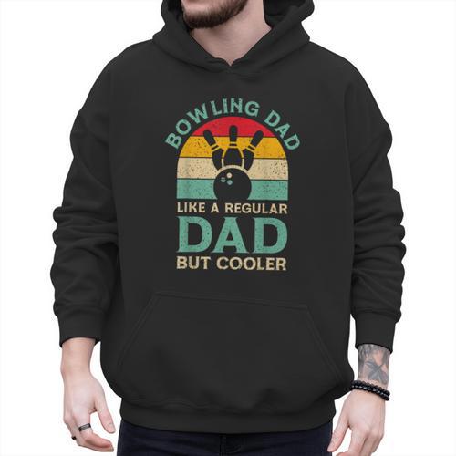 Fathers Day Bowling Dad For Bowling Player Dad Men Hoodie - Father's Day Fun