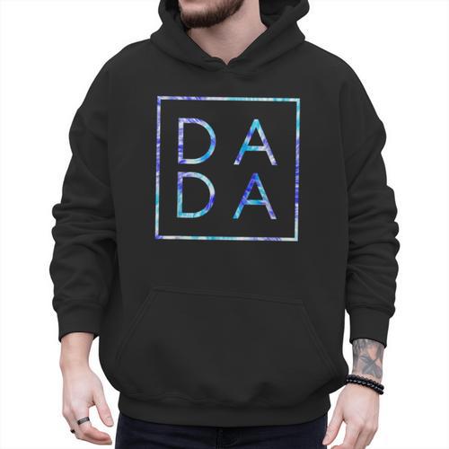 Father's Day For New Dad Dada Him Papa Tie Dye Dada Small Men Hoodie - Father's Day Fun