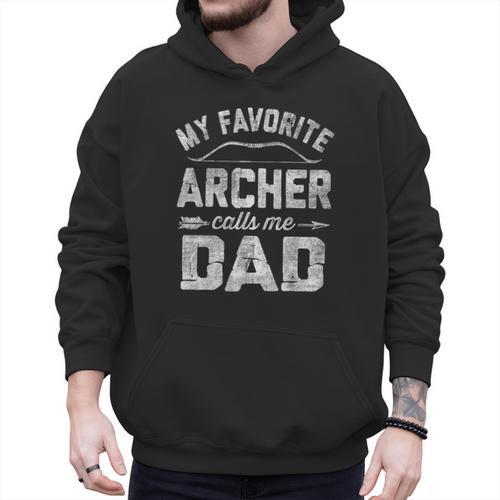 My Favorite Archer Calls Me Dad Archery Father's Day Men Hoodie - Father's Day Fun