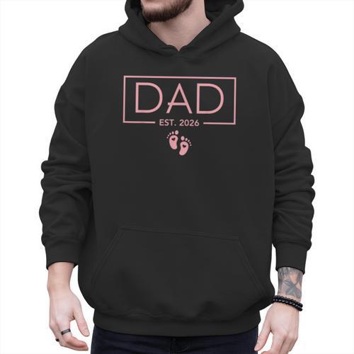 Girl Dad Est 2026 First Time Girl Dad To Be Men Hoodie - Father's Day Fun