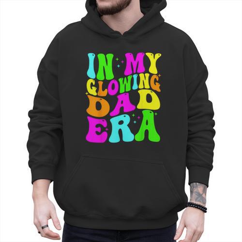 In My Glowing Dad Era Groovy Colorful Bright Men Hoodie - Father's Day Fun