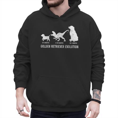 Golden Retriever Mom Dad Puppy Dog Owner Dog Lover Men Hoodie - Father's Day Fun