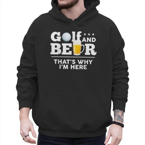 Golf And Beer Joke Dad Fathers Day Drinking Birthday Small Men Hoodie - Father's Day Fun