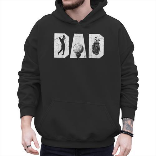 Golfing Dad Golf Lover Golfing Putter Golfer Men Hoodie - Father's Day Fun