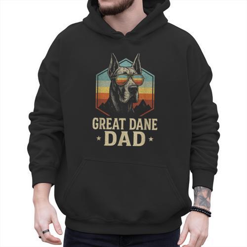 Great Dane Dad Vintage Men Hoodie - Father's Day Fun