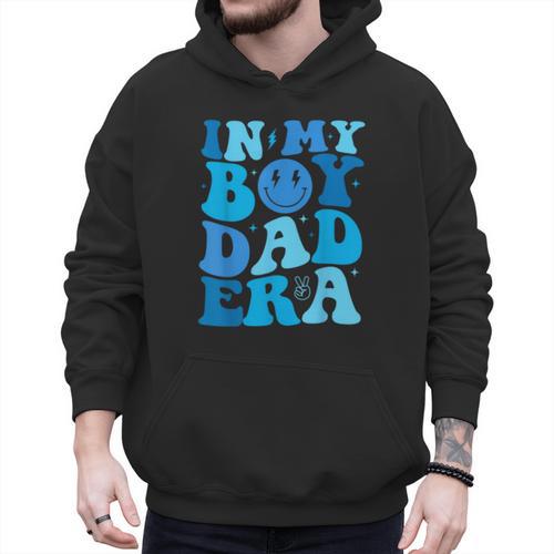 Groovy In My Boy Dad Era For Fathers Day Men Hoodie - Father's Day Fun